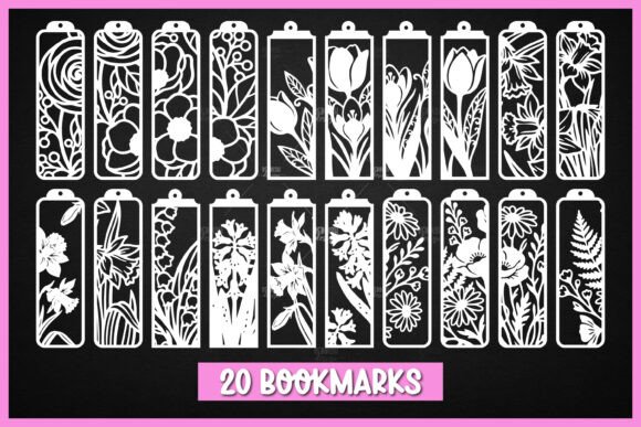 20 Floral Bookmarks Paper Cut SVG Review