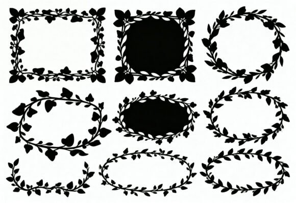 Floral Branch Frames Borders SVG Review