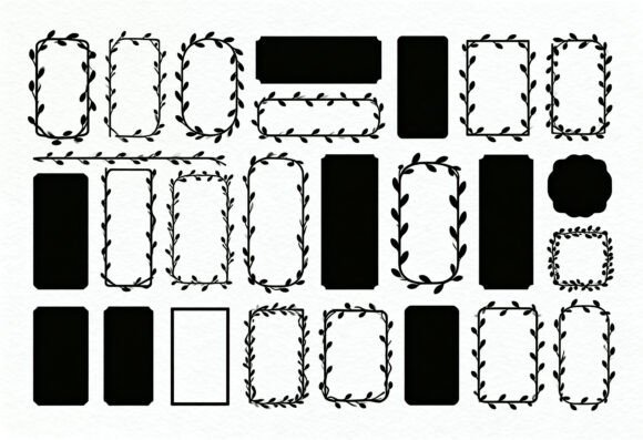 Floral Frames and Shapes SVG Bundle Review