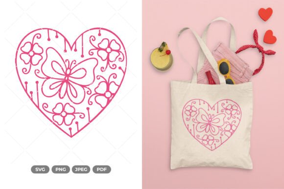 Floral Heart and Butterfly SVG Clipart: A Designer's Review