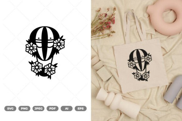 Floral Hot Air Balloon SVG Clipart Review