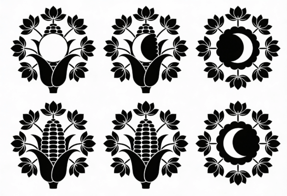 Floral Moon and Corn SVG Bundle Review