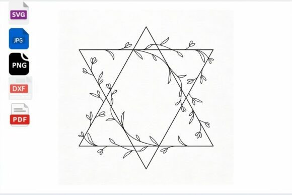 Floral Star of David SVG Cut File Review