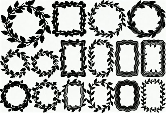 Floral Wreath and Frame SVG Clipart Review