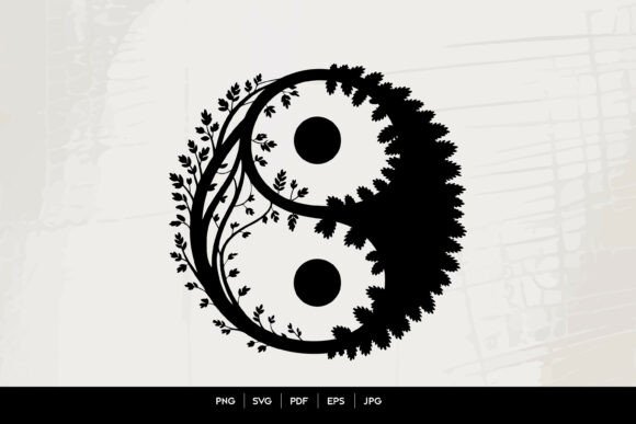 Floral Yin Yang Nature Balance SVG Review