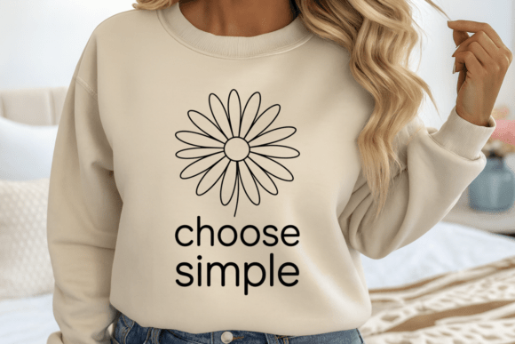Minimal Floral Line Art Flower SVG PNG