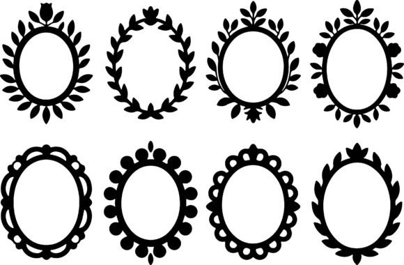Oval Frames SVG Bundle Vintage Floral Review